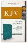 KJV Deluxe Gift Bible, Leathersoft Teal 
